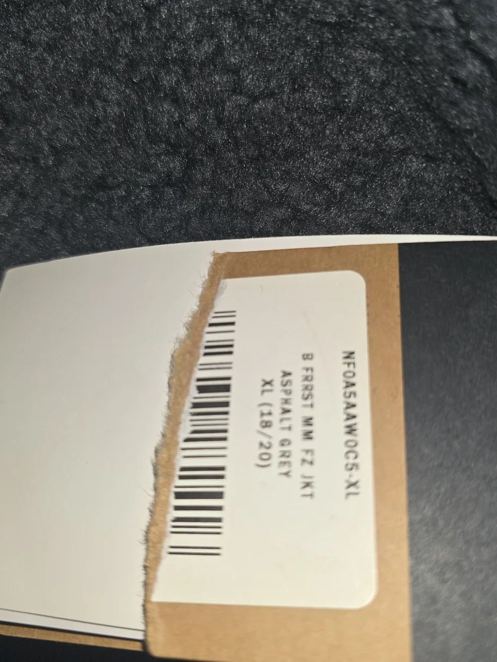 The North Face Boys Dark Gray Sherpa Jacket